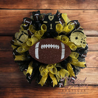 High school football wreaths