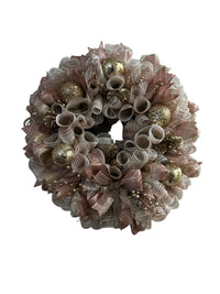 Rose gold Christmas wreath