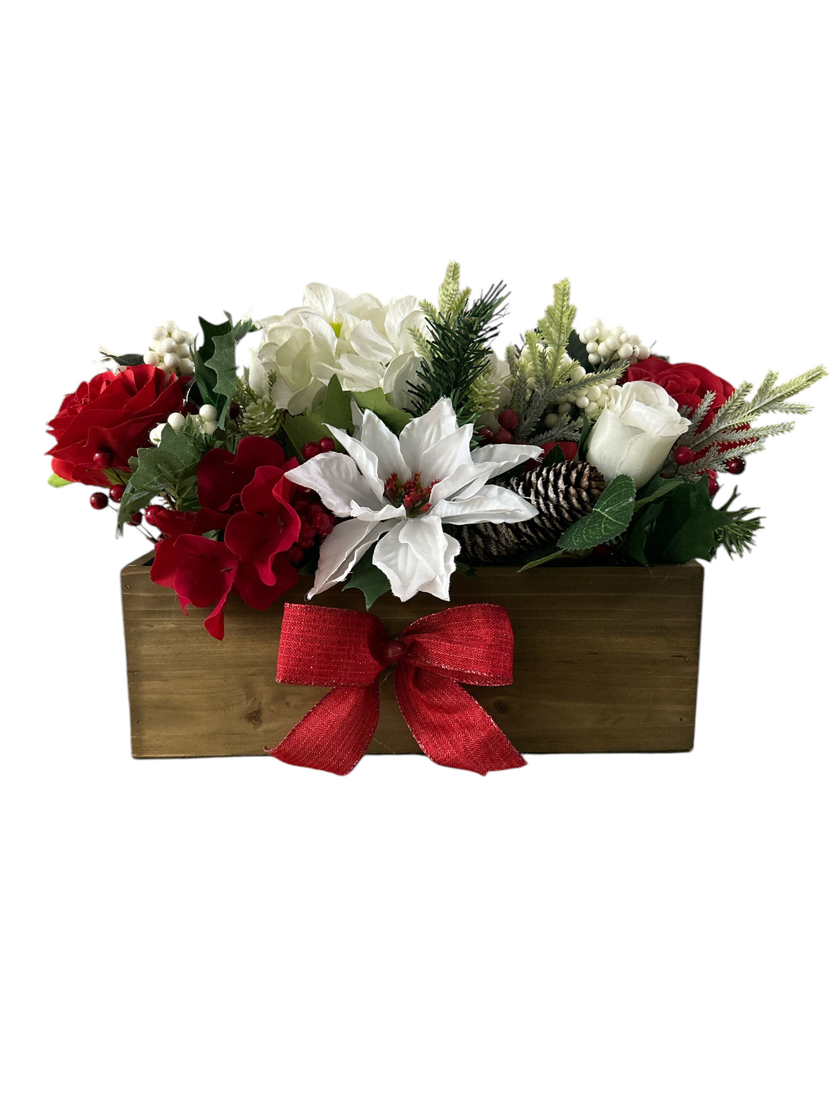 Christmas box centerpiece