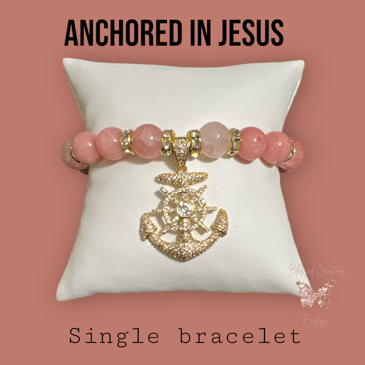Anchored In Jesus Bracelet