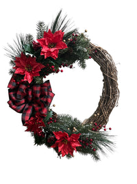 Christmas grapevine wreath