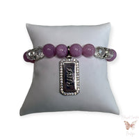 Lilac faith single bracelet